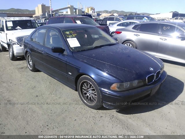 WBADT63411CF12568 - 2001 BMW 530 I AUTOMATIC BLUE photo 1