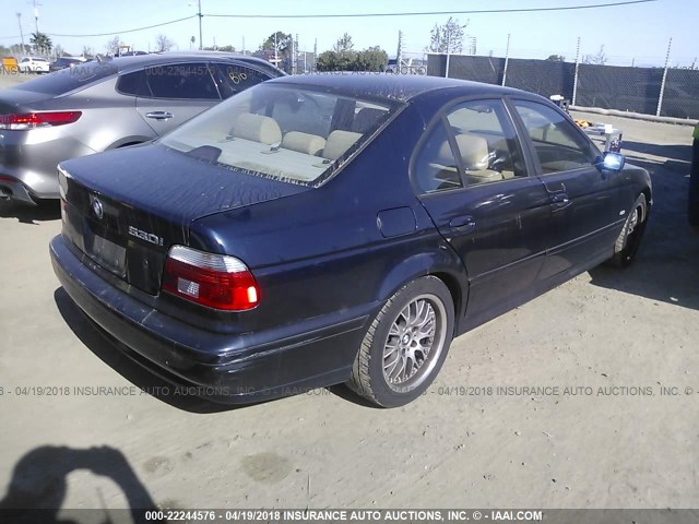 WBADT63411CF12568 - 2001 BMW 530 I AUTOMATIC BLUE photo 4