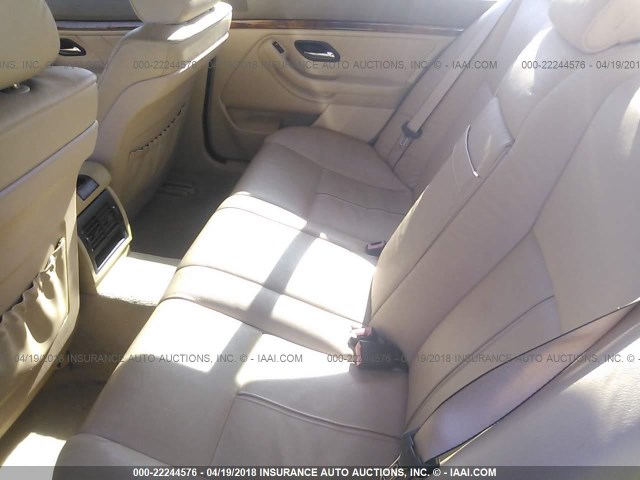 WBADT63411CF12568 - 2001 BMW 530 I AUTOMATIC BLUE photo 8