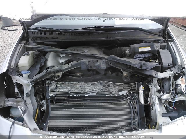 KNDMB233066023829 - 2006 KIA SEDONA EX/LX SILVER photo 10