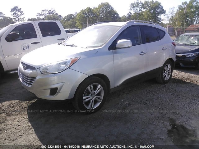 KM8JU3AC7AU017936 - 2010 HYUNDAI TUCSON GLS/LIMITED 银色 照片 2