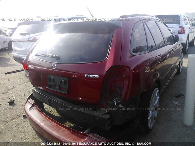 JM1BJ245621469209 - 2002 MAZDA PROTEGE PR5 红色 照片 4