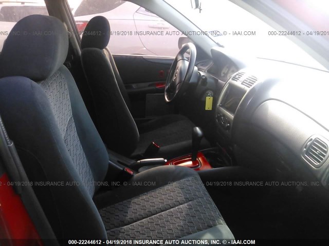 JM1BJ245621469209 - 2002 MAZDA PROTEGE PR5 红色 照片 5