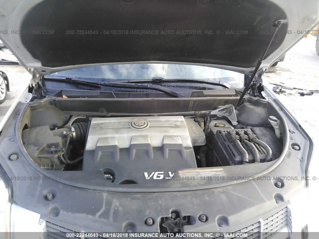 3GYFNBEYXAS629923 - 2010 CADILLAC SRX PERFORMANCE COLLECTION Күміс фото 10