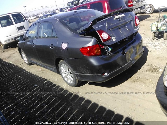 2T1BU4EEXAC267016 - 2010 TOYOTA COROLLA S/LE/XLE GRAY photo 3