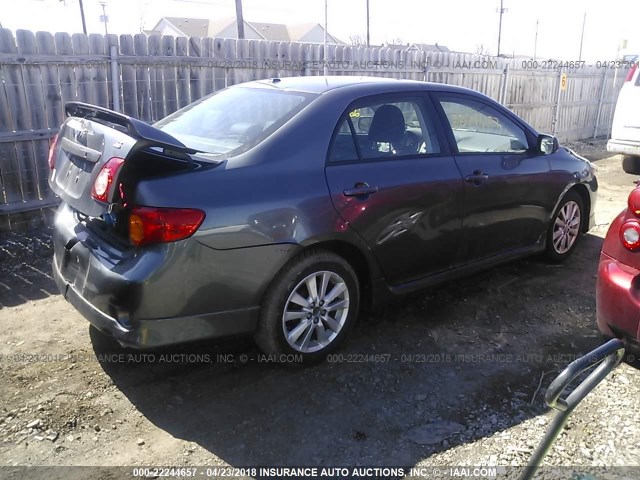 2T1BU4EEXAC267016 - 2010 TOYOTA COROLLA S/LE/XLE GRAY photo 4