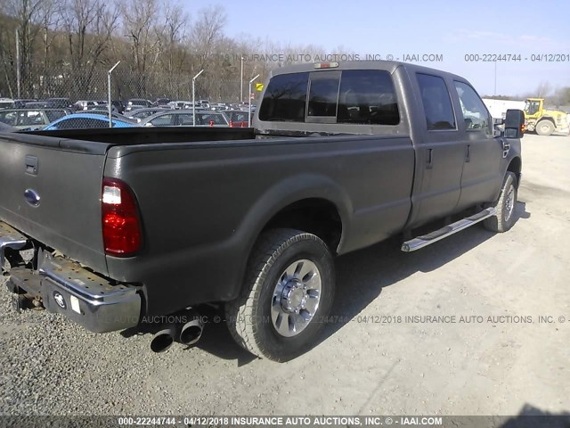 1FTSW21R38EC25673 - 2008 FORD F250 BLACK photo 4