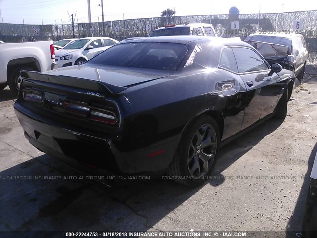 2C3CDZAT5FH924201 - 2015 DODGE CHALLENGER SXT BLACK photo 4