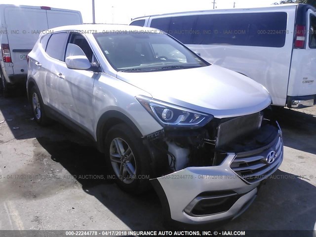 5XYZTDLB1HG432122 - 2017 HYUNDAI SANTA FE SPORT  SILVER photo 1