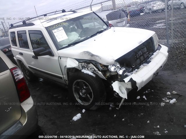 1J8HG48N06C128082 - 2006 JEEP COMMANDER WHITE photo 1