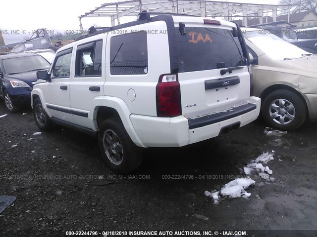 1J8HG48N06C128082 - 2006 JEEP COMMANDER WHITE photo 3
