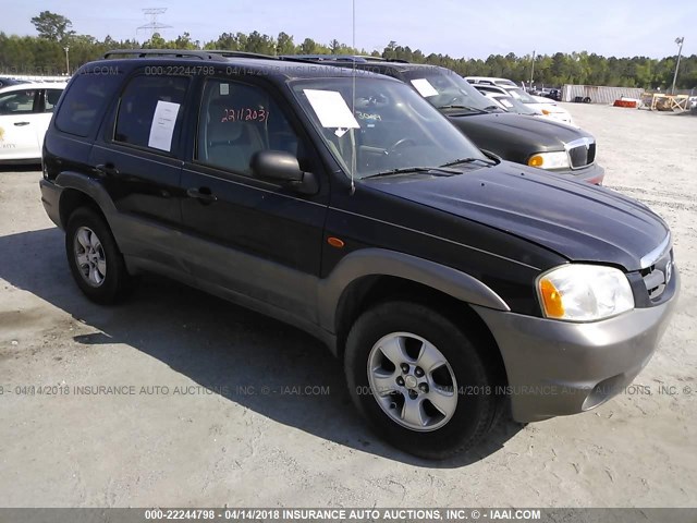 4F2CZ04144KM03575 - 2004 MAZDA TRIBUTE LX BLACK photo 1