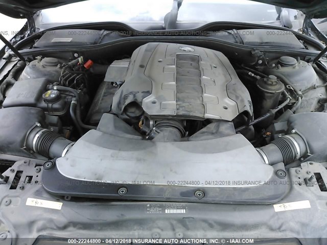 WBAHL83528DT11513 - 2008 BMW 750 I BLACK photo 10