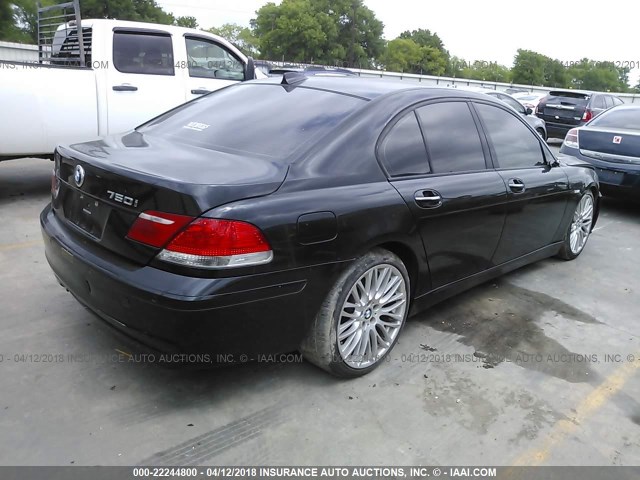 WBAHL83528DT11513 - 2008 BMW 750 I BLACK photo 4