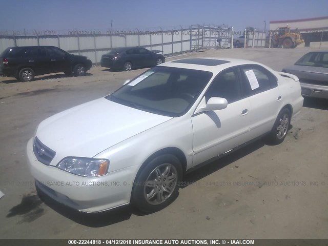 19UUA5661YA017579 - 2000 ACURA 3.2TL WHITE photo 2