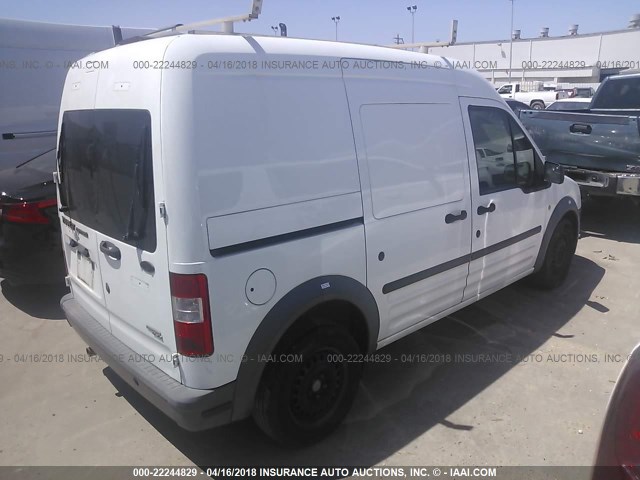 NM0LS7CN6DT140434 - 2013 FORD TRANSIT CONNECT XL WHITE photo 4