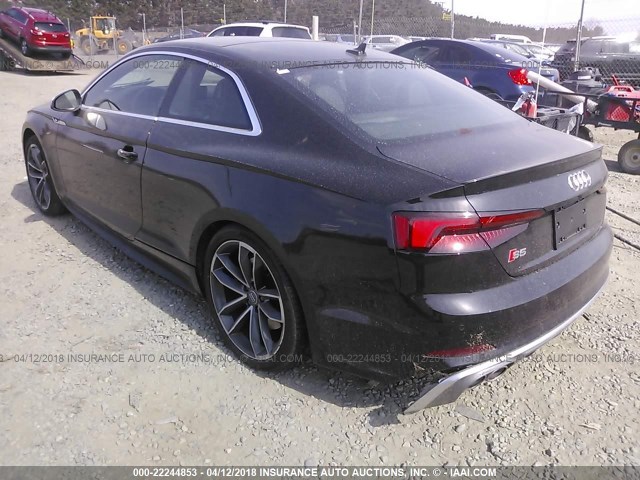 WAUR4AF54JA073921 - 2018 AUDI S5 PRESTIGE BLACK photo 3