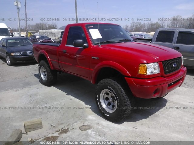 1FTYR11E11PB12498 - 2001 FORD RANGER RED photo 6