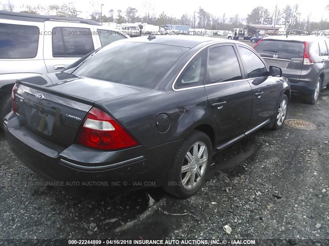 1FAHP28197G141745 - 2007 FORD FIVE HUNDRED LIMITED GRAY photo 4