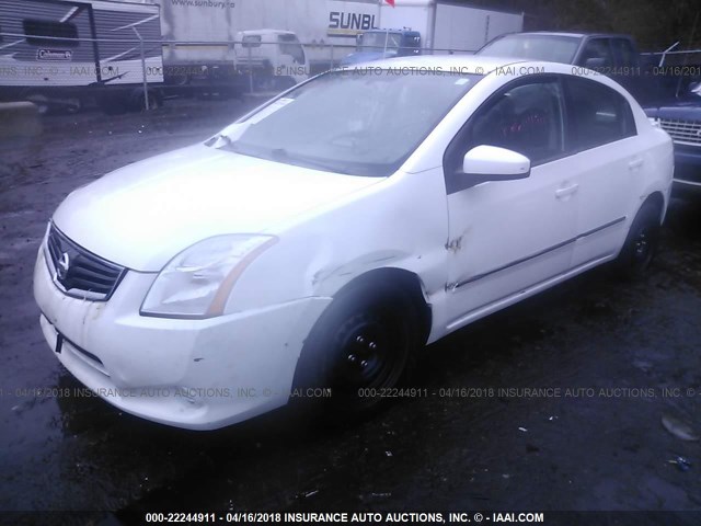 3N1AB6AP9BL686979 - 2011 NISSAN SENTRA 2.0/2.0S/SR/2.0SL WHITE photo 2