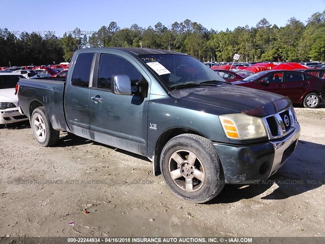 1N6AA06A94N556752 - 2004 NISSAN TITAN XE/SE/LE Light Blue photo 1