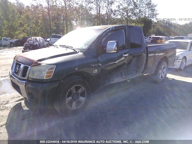 1N6AA06A94N556752 - 2004 NISSAN TITAN XE/SE/LE Light Blue photo 2