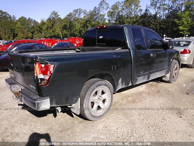 1N6AA06A94N556752 - 2004 NISSAN TITAN XE/SE/LE Light Blue photo 4