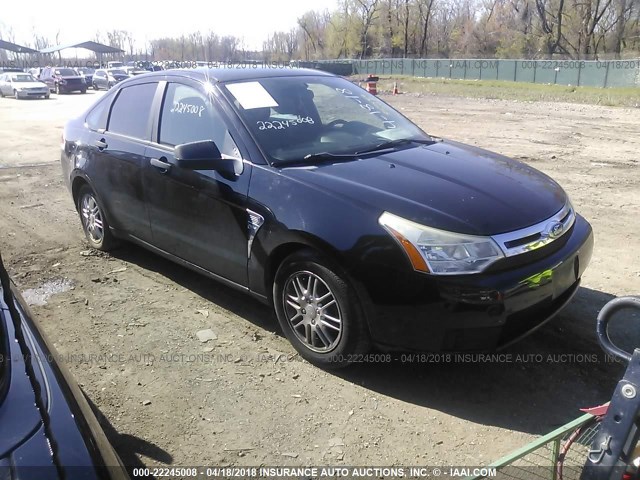 1FAHP35N78W253061 - 2008 FORD FOCUS SE/SEL/SES BLACK photo 1