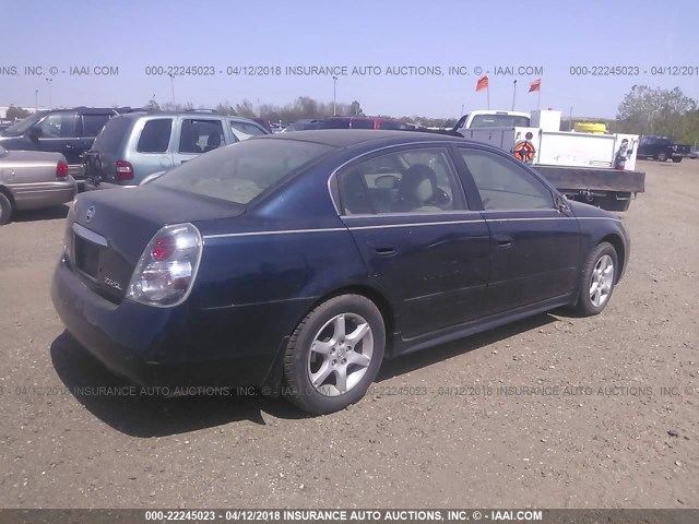 1N4AL11D46C234948 - 2006 NISSAN ALTIMA S/SL BLUE photo 4