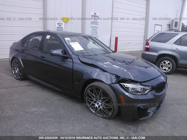 WBS8M9C55H5G84671 - 2017 BMW M3 GRAY photo 1