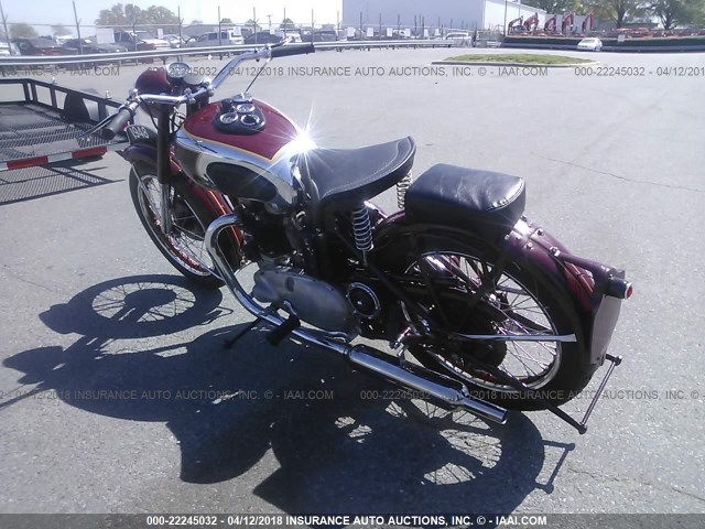 485T97580 - 1948 TRIUMPH MOTORCYCLE AMERICA BURGUNDY photo 3