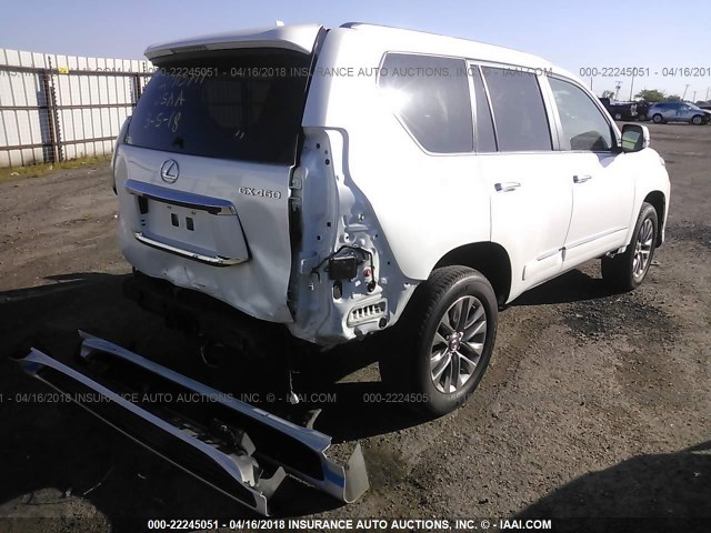 JTJJM7FX3E5087258 - 2014 LEXUS GX PREMIUM WHITE photo 4