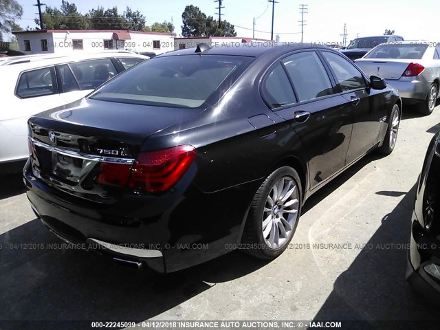 WBAKA8C55ACY35519 - 2010 BMW 750 I BLACK photo 4