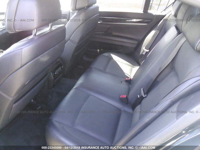 WBAKA8C55ACY35519 - 2010 BMW 750 I BLACK photo 8