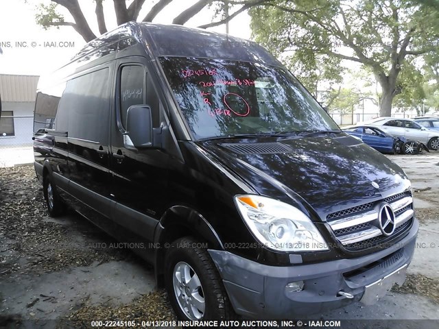 WDZPE8CD1B5571337 - 2011 MERCEDES-BENZ SPRINTER 2500 BLACK photo 1