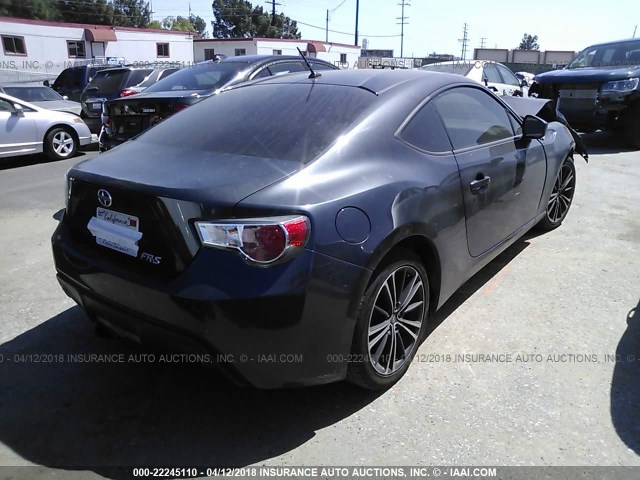 JF1ZNAA15D2711005 - 2013 TOYOTA SCION FR-S BLACK photo 4