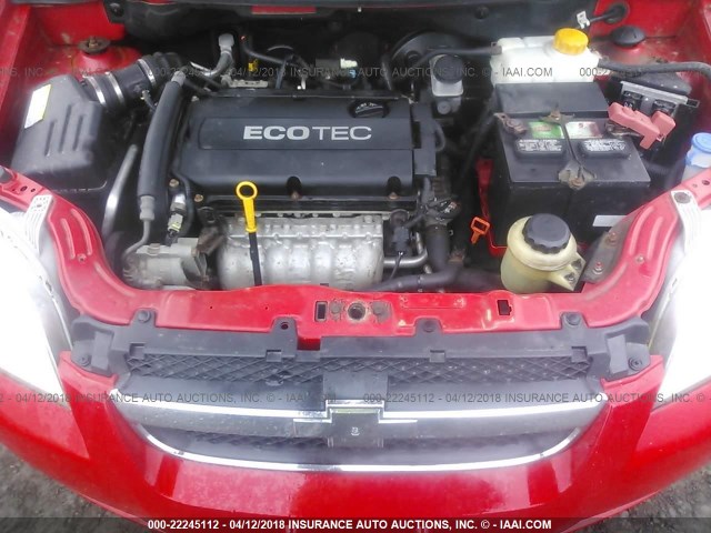 KL1TD56E79B396602 - 2009 CHEVROLET AVEO LS/LT 红色 照片 10