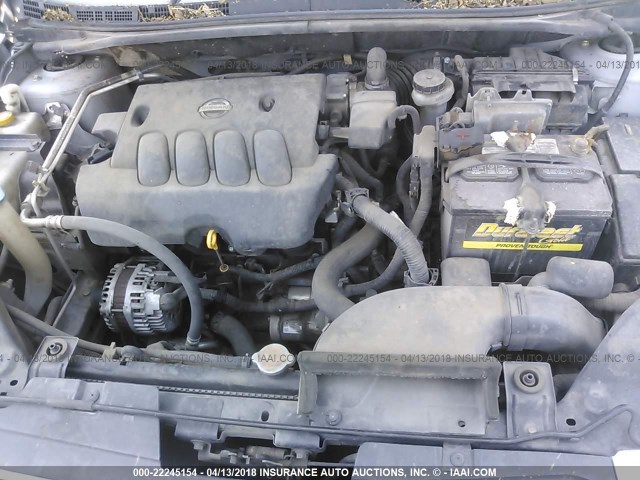 3N1AB61E18L671951 - 2008 NISSAN SENTRA 2.0/2.0S/2.0SL SILVER photo 10