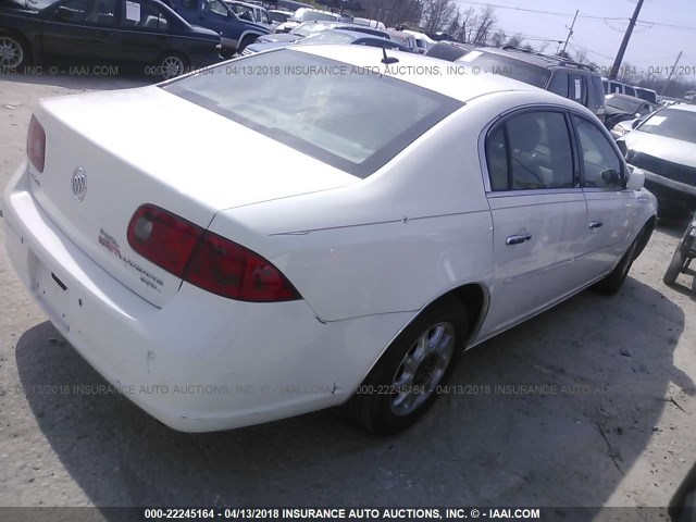 1G4HD57208U121400 - 2008 BUICK LUCERNE CXL WHITE photo 4