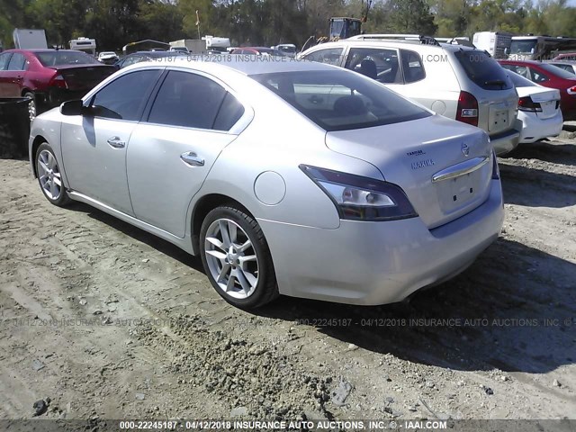 1N4AA5AP1CC845751 - 2012 NISSAN MAXIMA S/SV SILVER photo 3