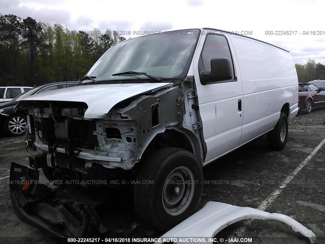 1FTSS3EL4EDA49726 - 2014 FORD ECONOLINE E350 SUPER DUTY VAN WHITE photo 2