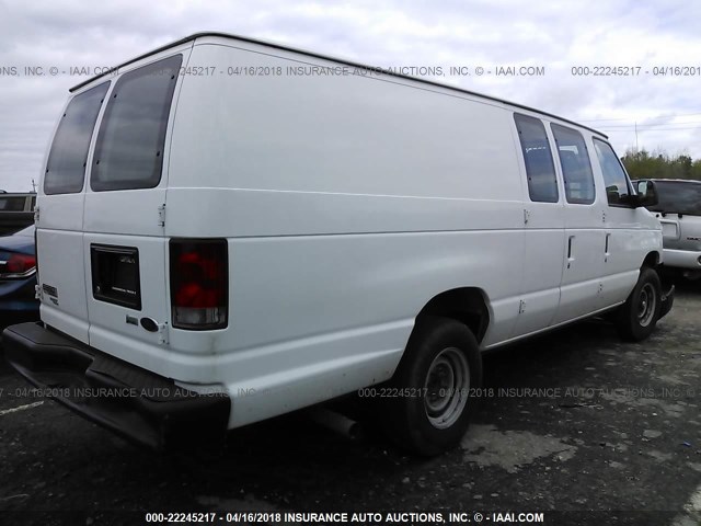 1FTSS3EL4EDA49726 - 2014 FORD ECONOLINE E350 SUPER DUTY VAN WHITE photo 4