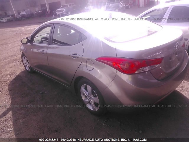 5NPDH4AE7DH423159 - 2013 HYUNDAI ELANTRA GLS/LIMITED BROWN photo 3