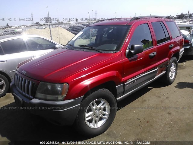 1J4GX48S34C436007 - 2004 JEEP GRAND CHEROKEE LAREDO/COLUMBIA/FREEDOM 红色 照片 2