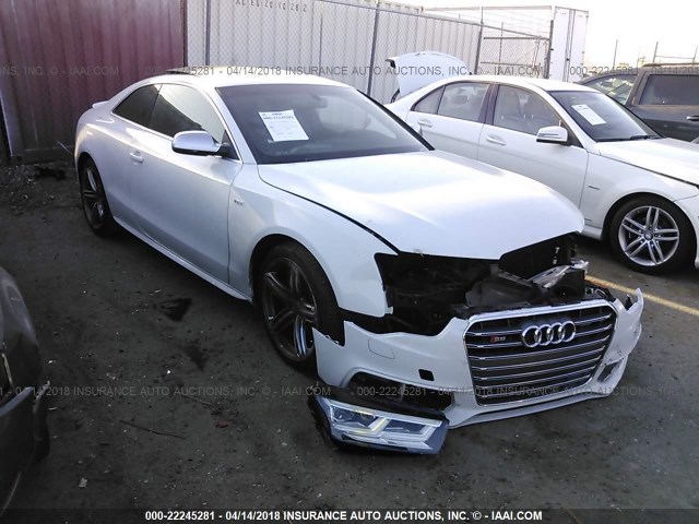 WAUGGAFR1DA003329 - 2013 AUDI S5 PREMIUM PLUS WHITE photo 1