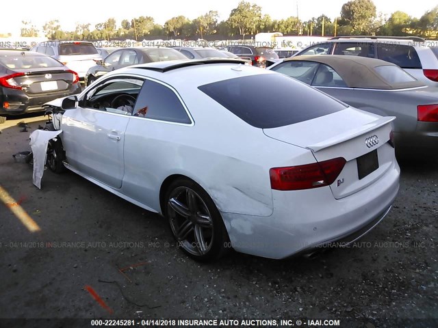 WAUGGAFR1DA003329 - 2013 AUDI S5 PREMIUM PLUS 白色 照片 3
