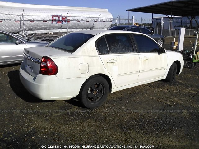 1G1ZT58N78F149132 - 2008 CHEVROLET MALIBU LT/CLASSIC WHITE photo 4