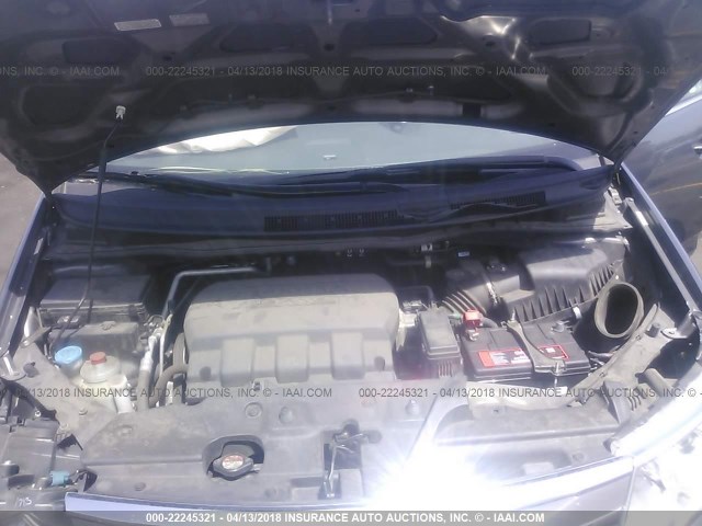 5FNRL5H60CB118205 - 2012 HONDA ODYSSEY EXL ნაცრისფერი ფოტო 10