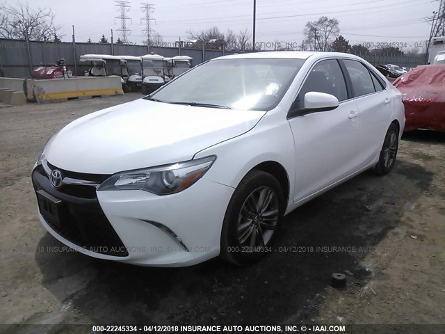 4T1BF1FK2HU390086 - 2017 TOYOTA CAMRY LE/XLE/SE/XSE WHITE photo 2