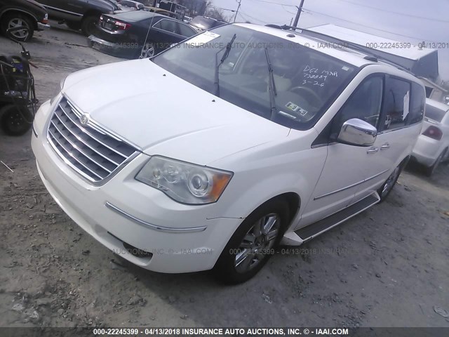 2A8HR64X78R738889 - 2008 CHRYSLER TOWN & COUNTRY LIMITED WHITE photo 2